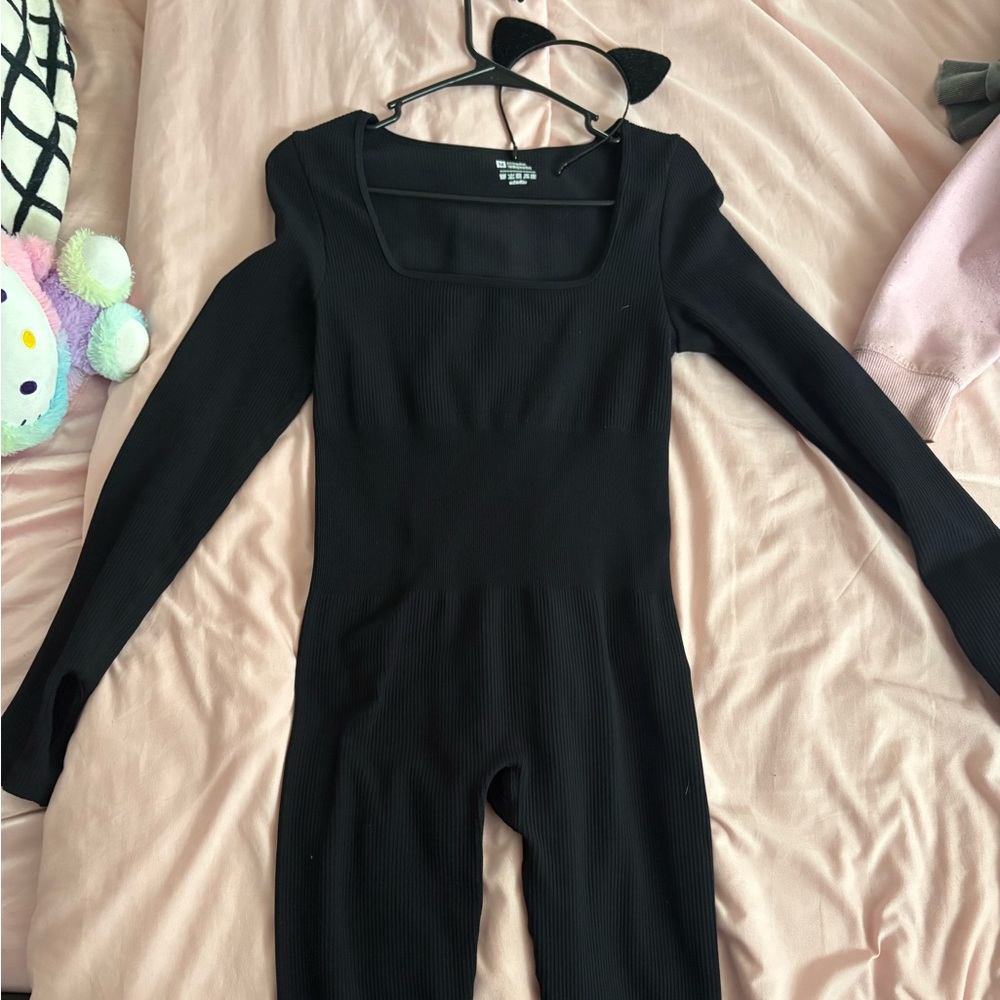 Black Long Sleeve Bodysuit